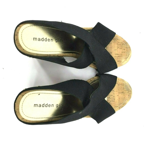 Madden Girl Nautic Cork Wedge Slide Size 8.5 - Picture 6 of 8